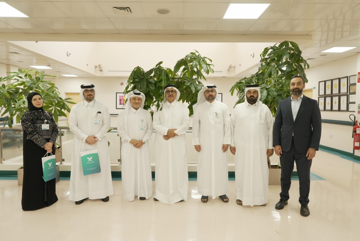 QCS members during their visit to the National Center for Cancer Care and Research. 