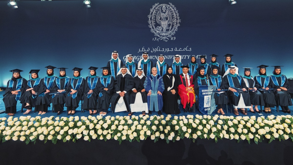 Georgetown University in Qatar Class of 2026 during commencement