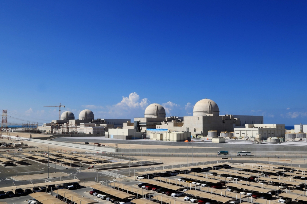 (Files) A handout picture obtained from the media office of the Barakah Nuclear Power Plant on February 13, 2020. (Photo by Barakah Nuclear Power Plant / AFP) 