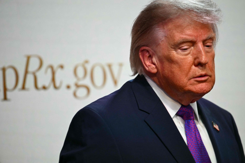 US President Donald Trump attends a healthcare affordability event in the South Court Auditorium of The White House in Washington, DC, on May 18, 2026. (Photo by Kent Nishimura / AFP)