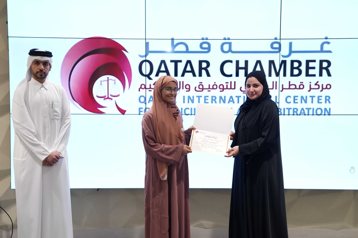 One of the students being honoured during the event.