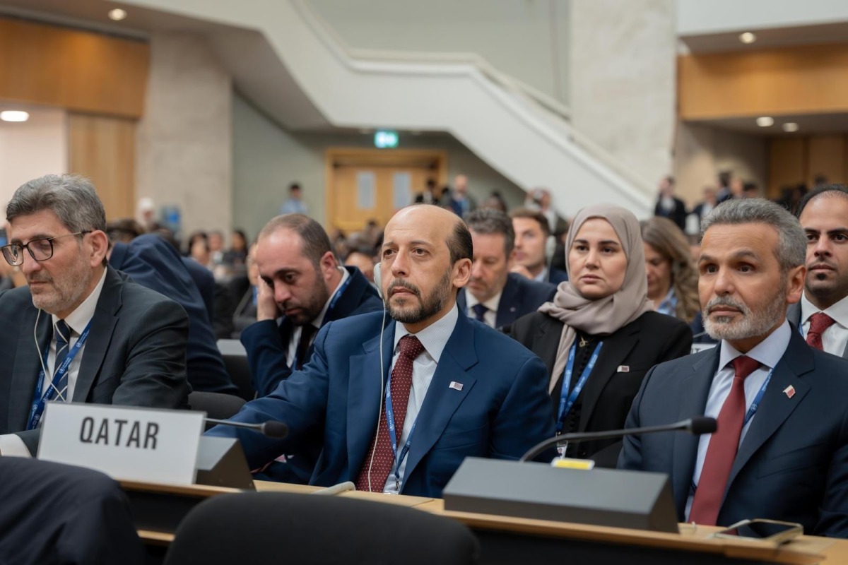 Minister of Public Health H E Mansoor bin Ebrahim Al Mahmoud participating in  the 79th World Health Assembly, in Geneva.