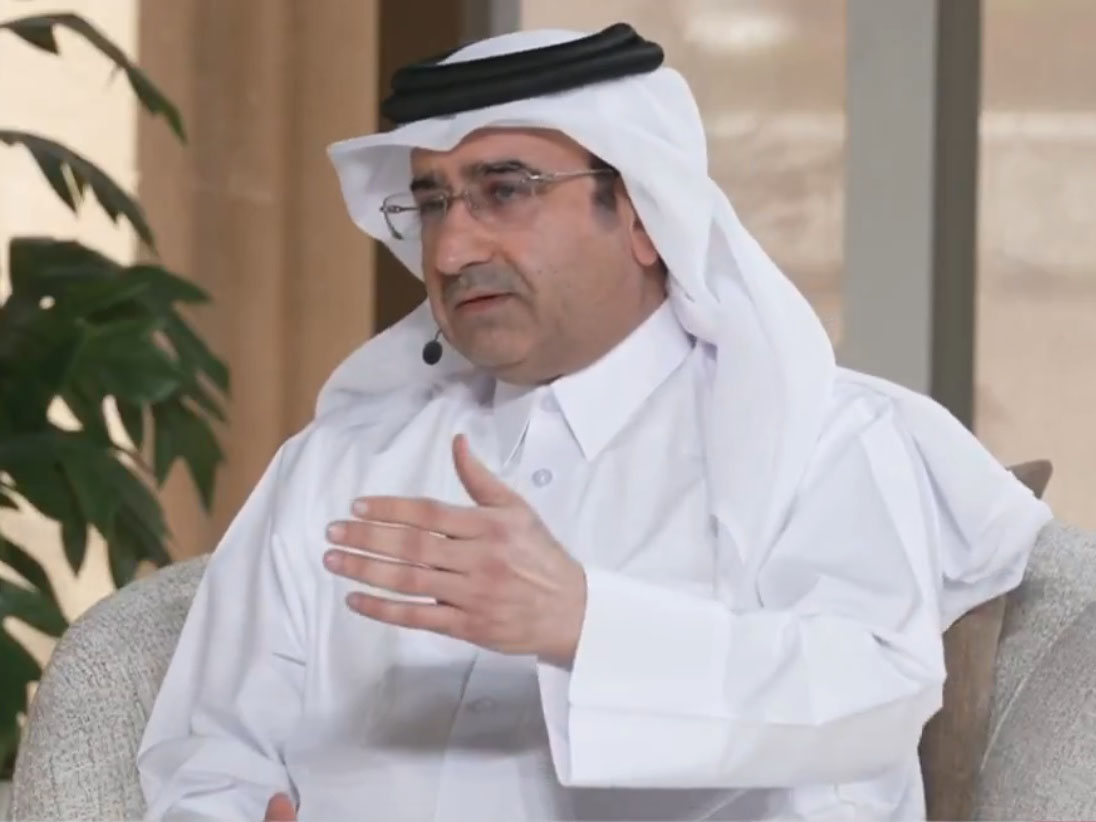 Screen grab of a Qatar TV interview of Saleh Al Muftah, Career Guidance and Professional Development Consultant at the Education Ministry