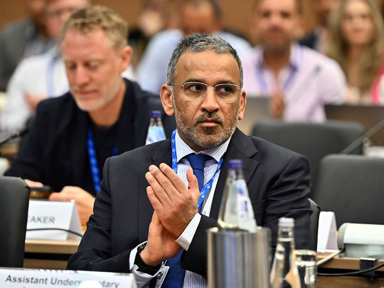 Assistant Undersecretary for Sports Affairs, Eng. Abdulrahman Abdullah Hassan Al Maliki during the conference.
