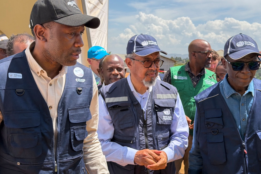 File photo: World Health Organization (WHO) Director-General Tedros Adhanom Ghebreyesus visit to DR Congo