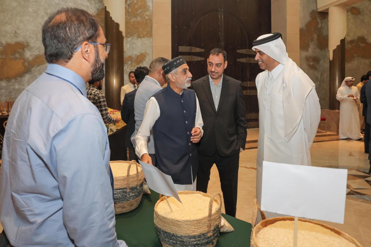 Deputy General Manager and Director of Human Resources at Katara Saif Saad Al Dosari and Ambassador of Pakistan H E Muhammad Aamer during the event.