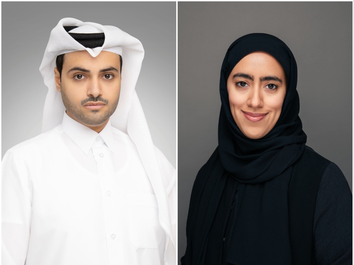 Chief Strategy Officer at Invest Qatar Dr. Hamad Rashid Al-Naimi (left) and Director of Qatar Funds at QIA Haya Al Ghanim.