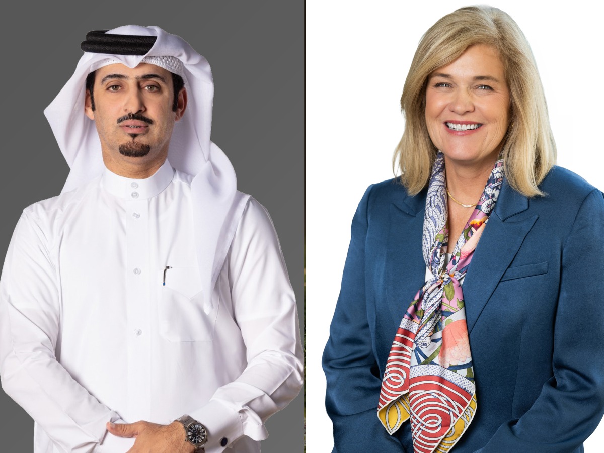 Chief Executive Officer of QFC Mansoor Rashid Al-Khater (left) and Chief Executive Officer of Franklin Templeton Jenny Johnson.