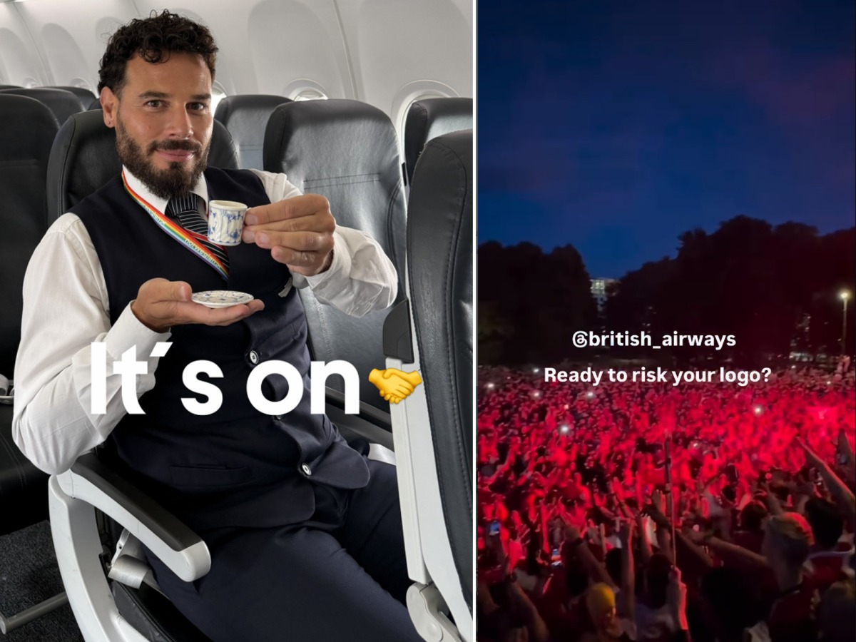 Screen grab of the posts shared by Norwegian Air 