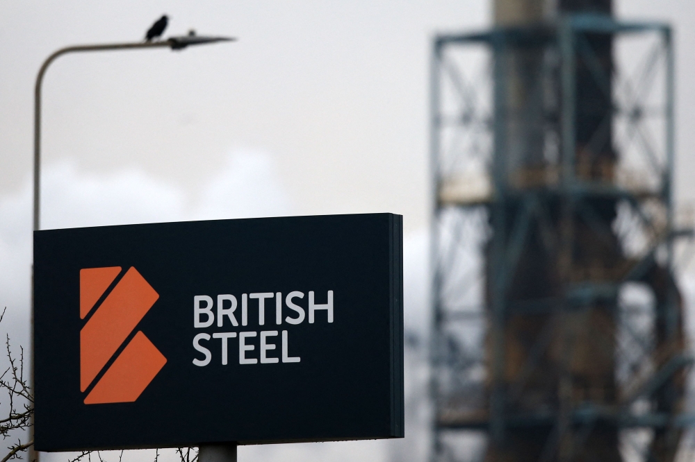 (Files) British Steel's Scunthorpe plant is pictured in north Lincolnshire, north east England on February 22, 2023. (Photo by Lindsey Parnaby / AFP)