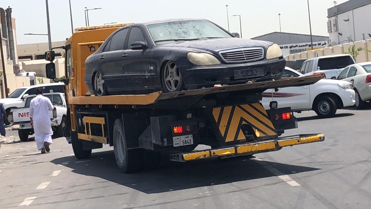 The removed vehicles included 5,340 vehicles transferred to Al Mashaf Impound Centre and 1,804 vehicles moved to Umm Salal Impound Centre.