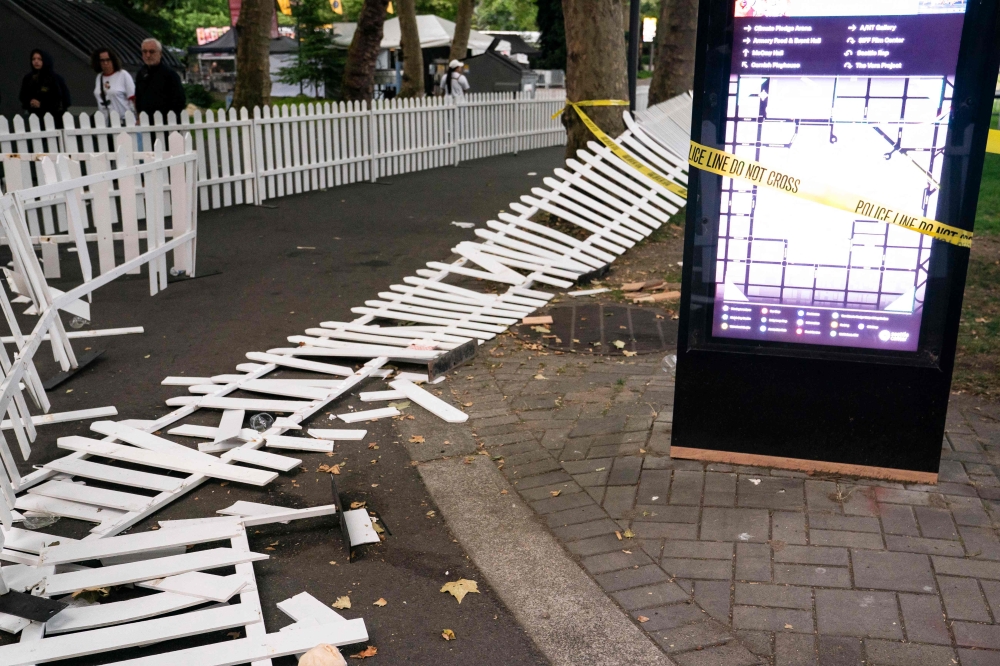 Police tape cordon off the location of a mass shooting at the Bite of Seattle food festival on July 26, 2026 in Seattle, Washington. David Ryder/Getty Images/AFP