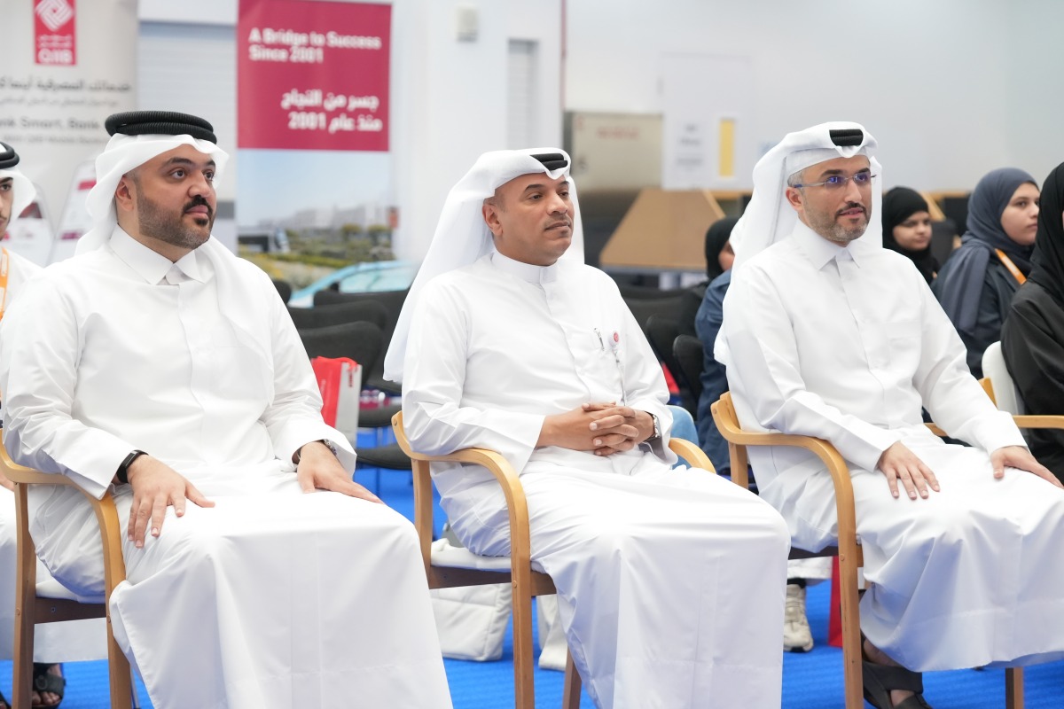 Officials during the launch of 'QIIB Programming Club' initiative.