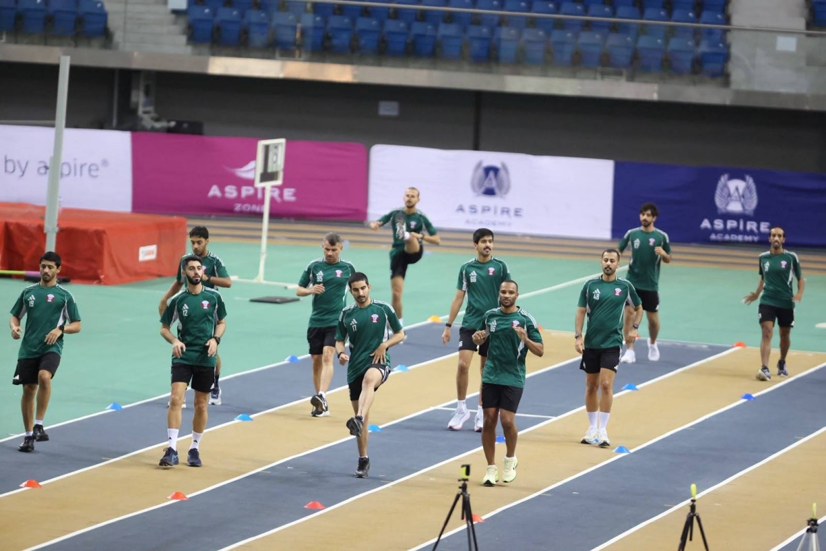 The referees take part in the fitness tests.