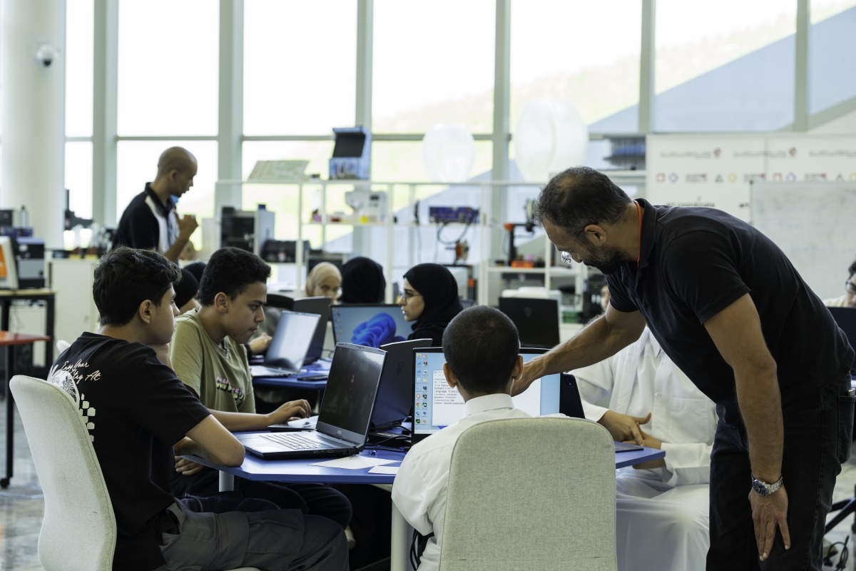 Participants during a training session. 