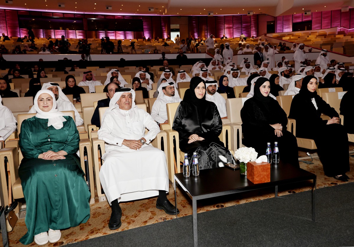 Minister of Education and Higher Education H E Lolwah bint Rashid Al Khater at the Annual Educational Meeting at QNCC. Pic: Salim Matramkot/The Peninsula