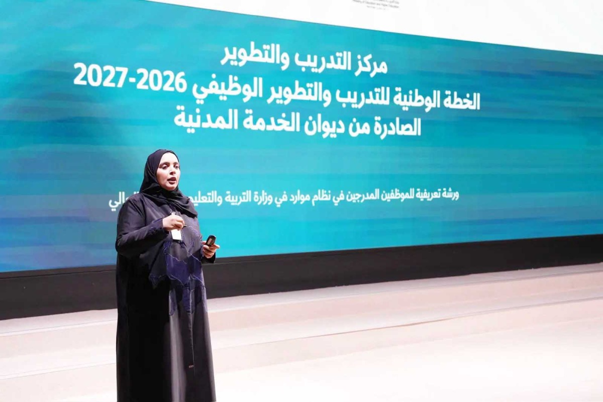 An official speaking during the workshop.