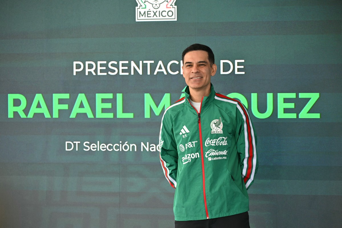 Rafael Marquez Alvarez, known as Rafa Marquez, poses for a photo during his presentation as the new head coach of the Mexican men’s national team at the High-Performance Center (CAR) of the Mexican Football Federation in Mexico City, on September 10, 2026. (Photo by Yuri CORTEZ / AFP)