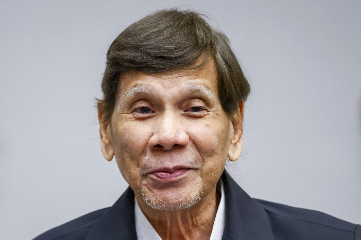 Former Philippine President Rodrigo Duterte appears at the International Criminal Court (ICC) in The Hague on September 16, 2026, during a preparatory session as he faces charges over his “war on drugs,” which killed thousands. Photo by Piroschka VAN DE WOUW / ANP / AFP