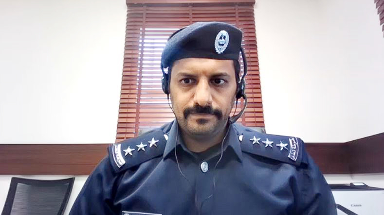 Officer at the Systems Development Department at the Ministry of Interior, Captain Ali Ahmed Sayed