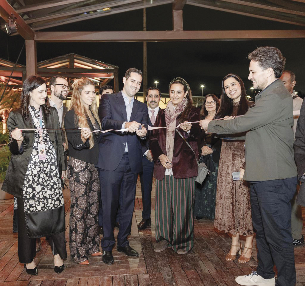 H E Sheikha Al Mayassa bint Hamad bin Khalifa Al Thani during an event in Brazil as part of her Latin America tour recently.