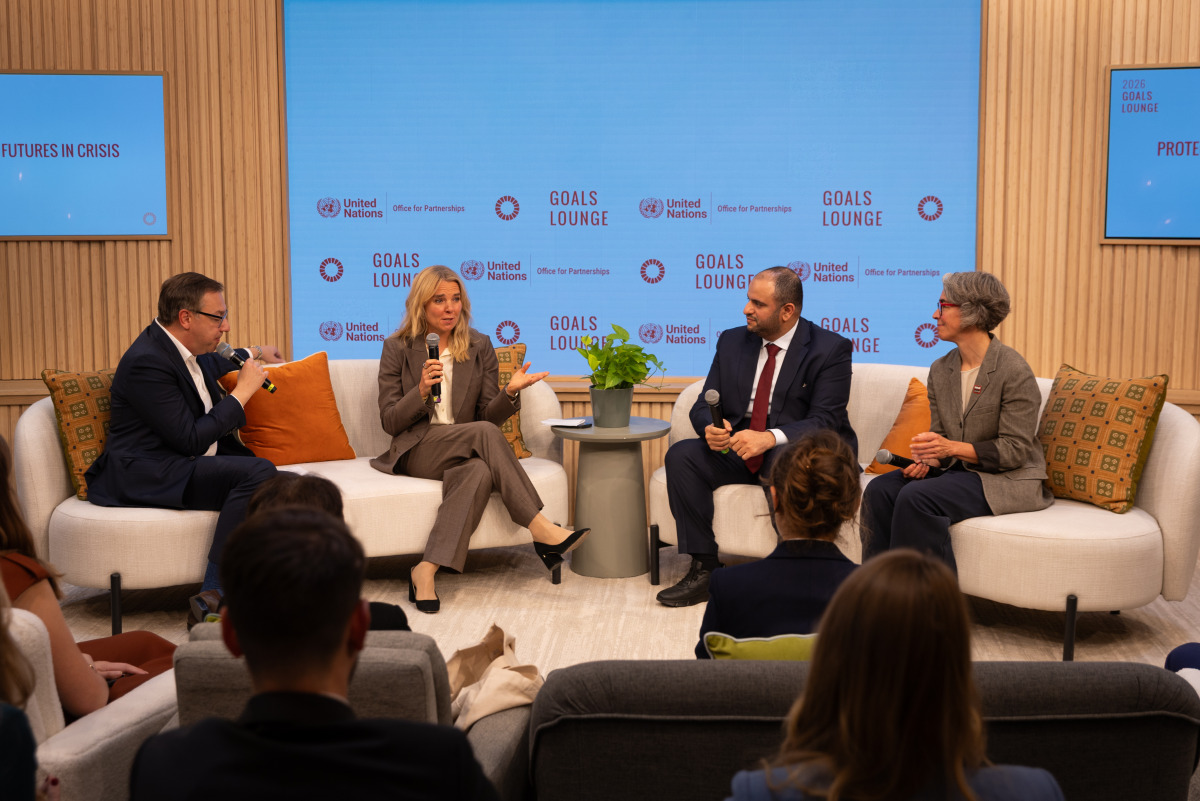 Panellists during a discussion.