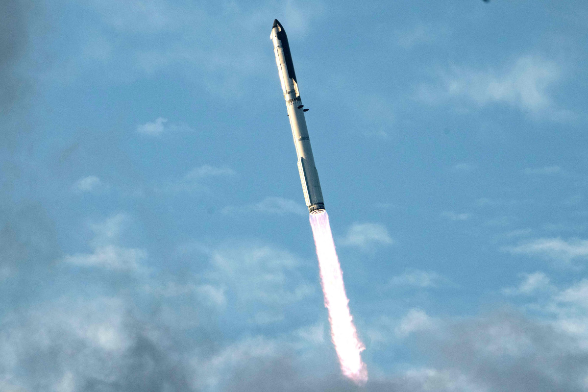 SpaceX Starship Flight 14 launches at SpaceX Starbase in Starbase, Texas on September 28, 2026. Photo by RONALDO SCHEMIDT / AFP