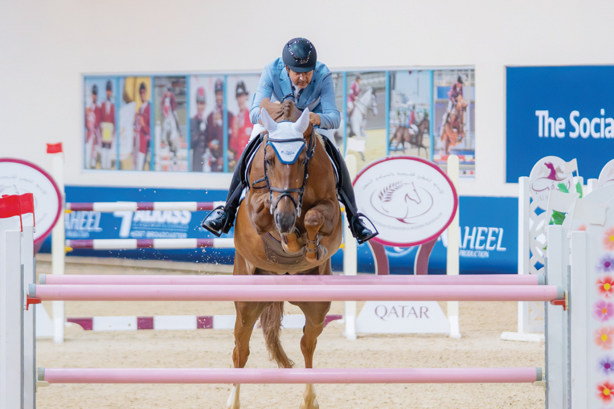 Khalid Abdulaziz Al-Eid in action during the Diamond Tour. 