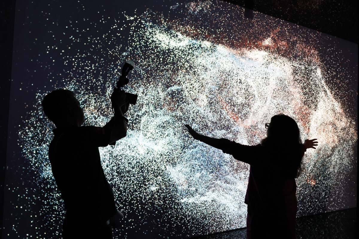All That Is Unseen examines the connections between breath, life and the cosmos. Pic: Rajan Vadakkemuriyil/The Peninsula