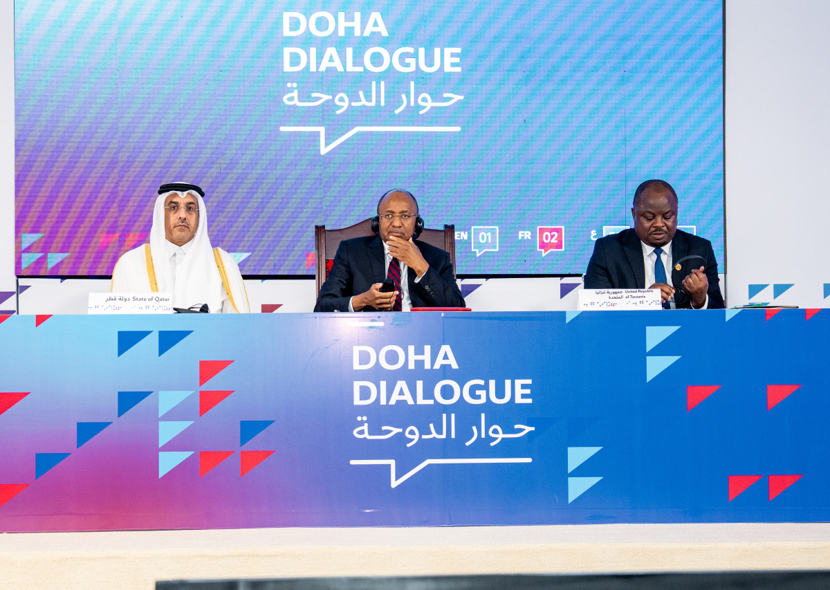 Minister of Labour H E Dr. Ali bin Smaikh Al Marri with other officials during the event.