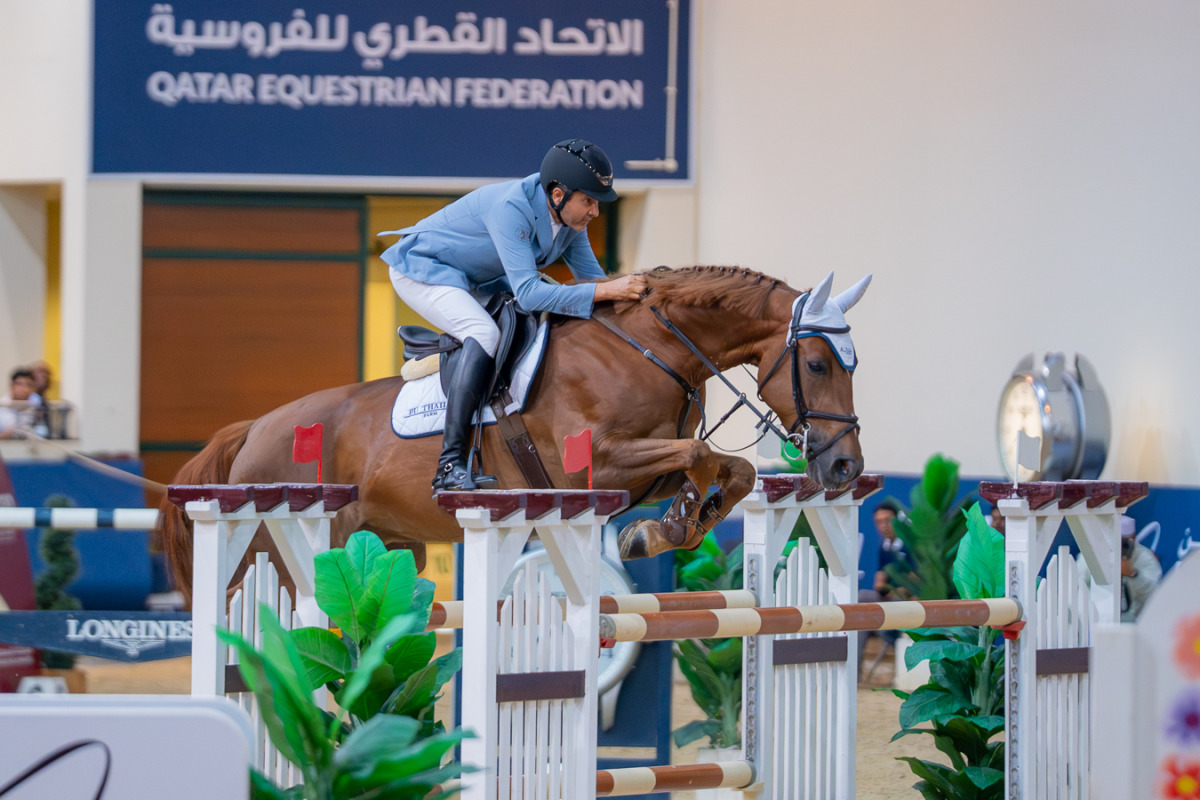 Khalid Abdulaziz Al-Eid in action during the Diamond Tour in the opening round last Sunday.