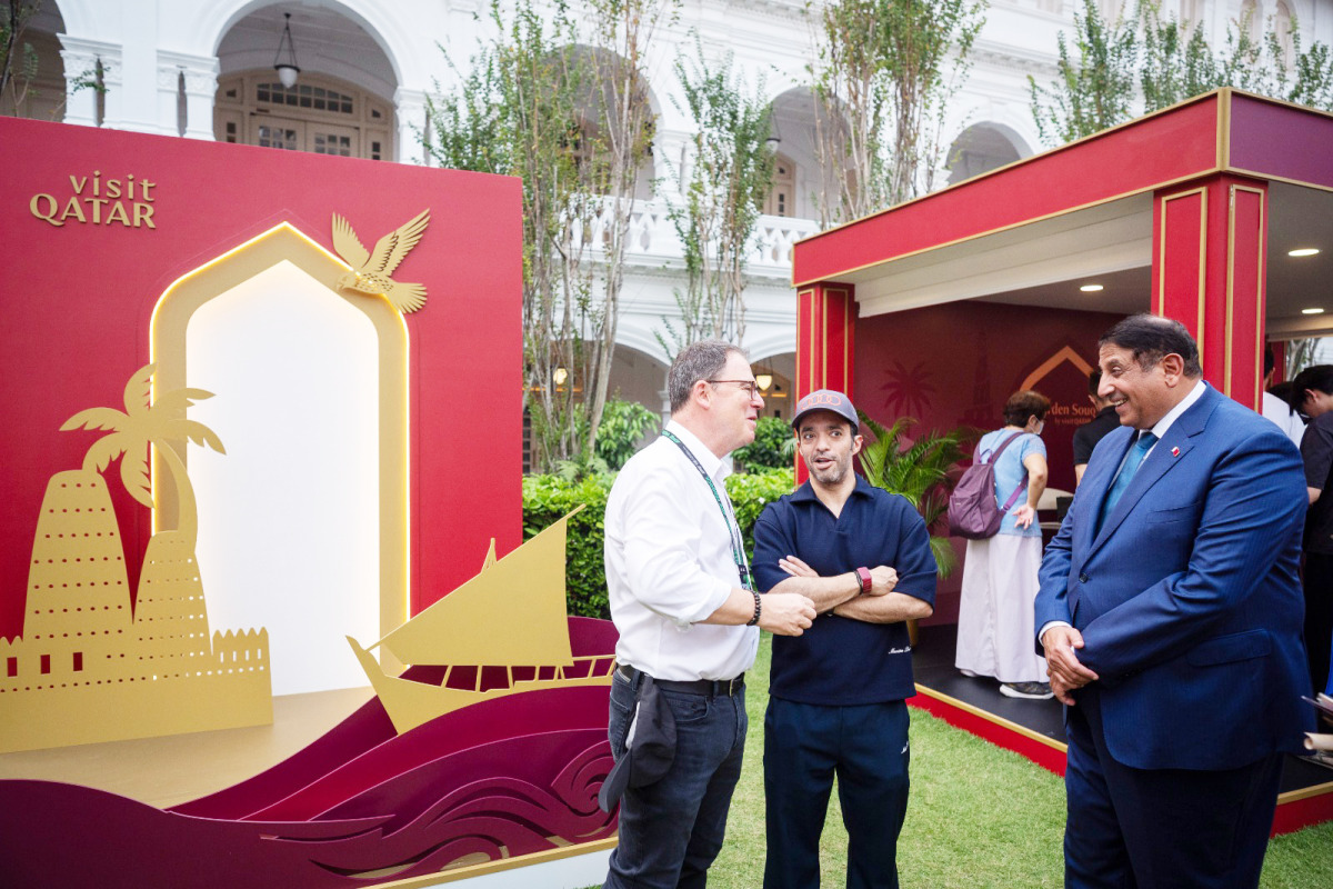 Chairman of Qatar Tourism H E Saad bin Ali Al-Kharji and Ambassador of the State of Qatar to Singapore H E Abdulaziz bin Ahmed Al Malki at the event.