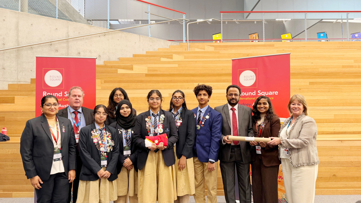 Podar Pearl representatives and students during the Round Square International Conference 2026. 