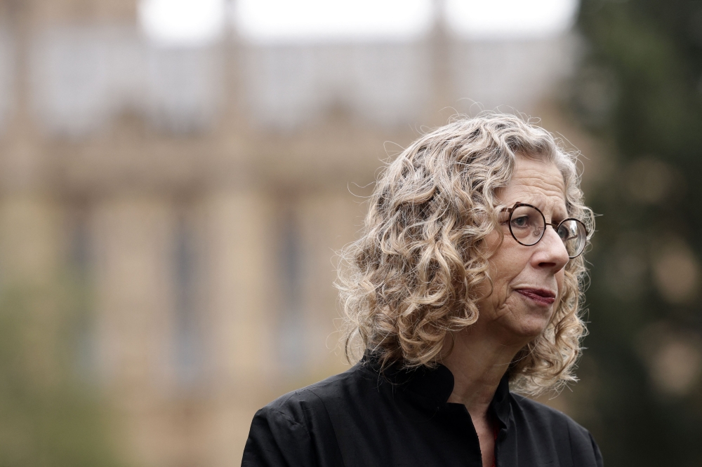 United Nations Environment Programme (UNEP) Executive Director, Inger Andersen, speaks during an interview with AFP in Westminster, central London on October 21, 2026. (Photo by Brook Mitchell / AFP)