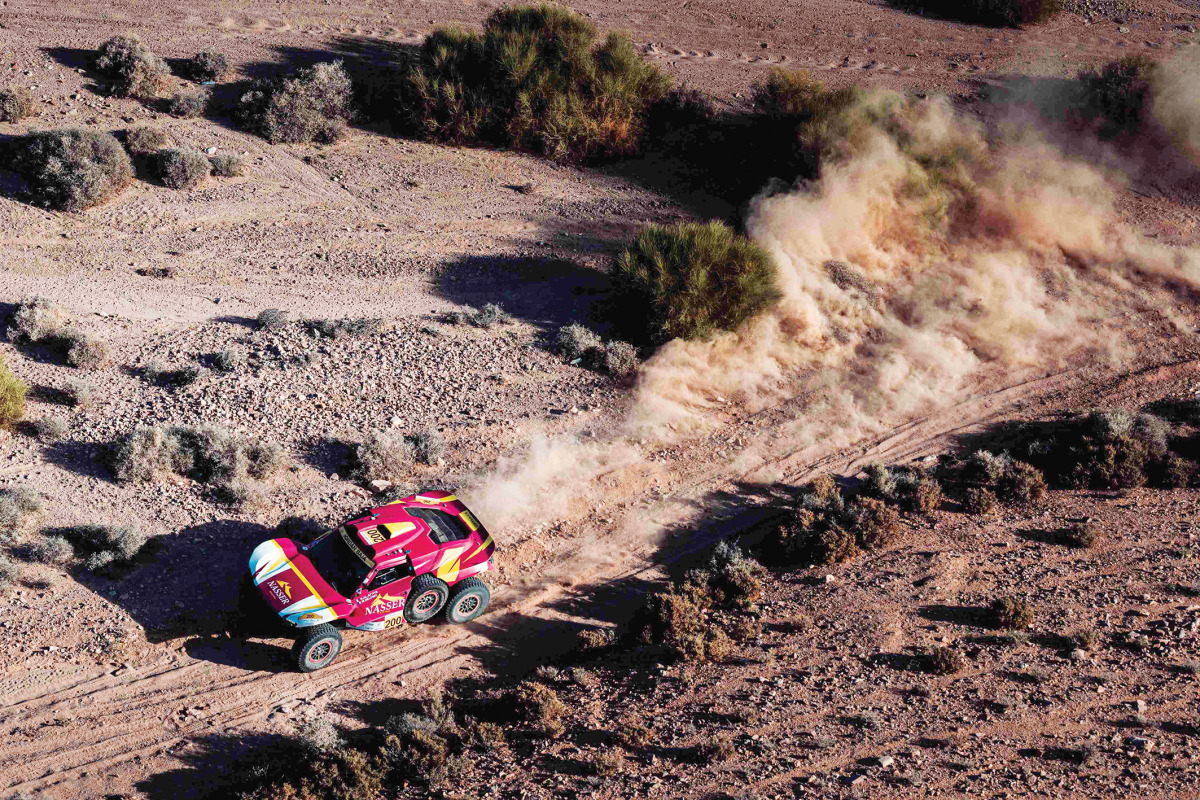 Nasser Saleh Al-Attiyah in action at the Jordan Baja in February.
