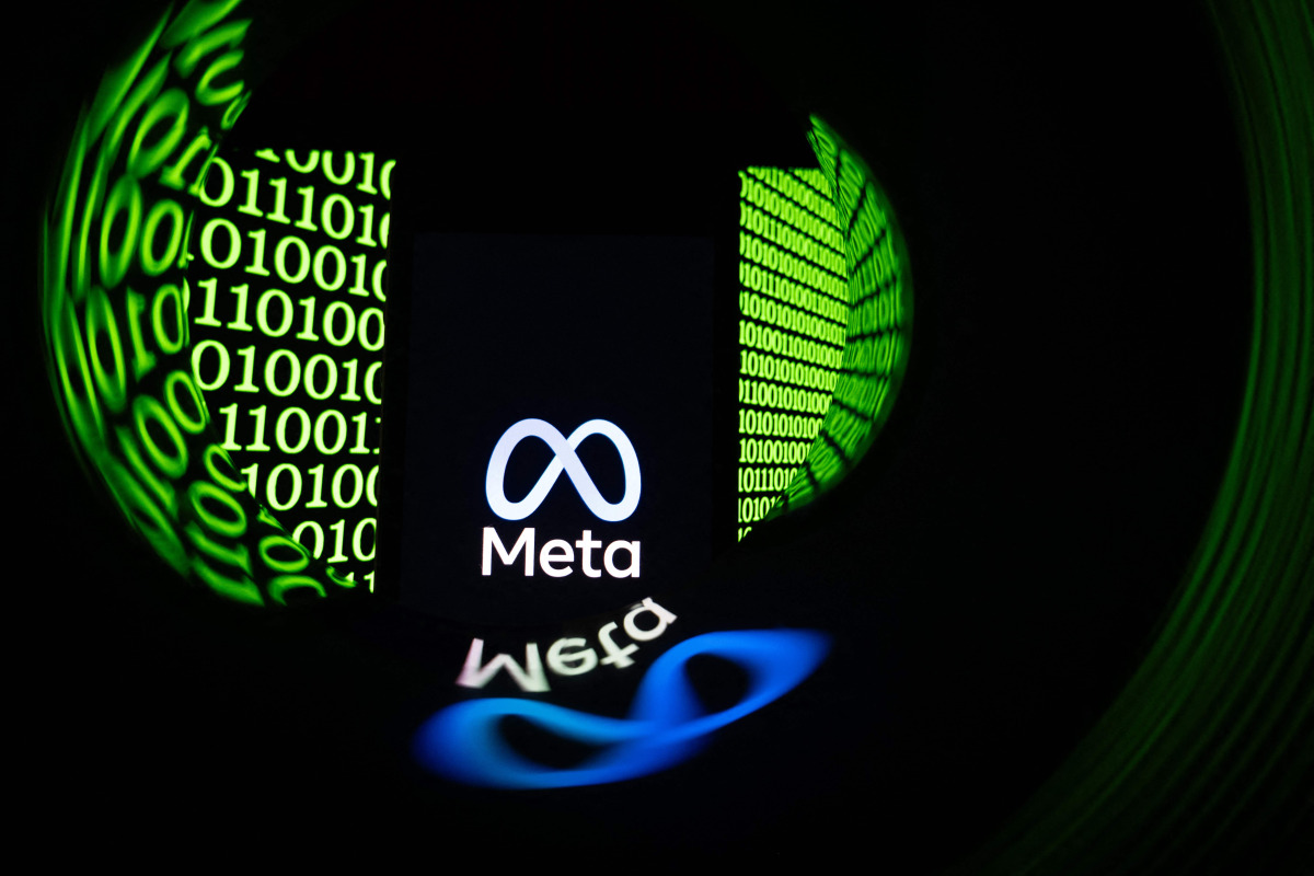 This illustration photograph shows the logo of the US multinational technology Meta company displayed on a smartphone in Mulhouse, eastern France on February 11, 2026. Photo by SEBASTIEN BOZON / AFP