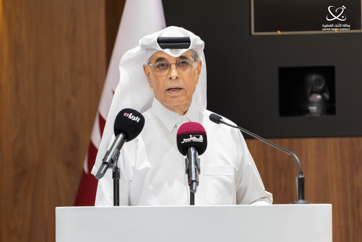 Minister of State and President of Qatar National Library H E Dr. Hamad bin Abdulaziz Al Kawari.